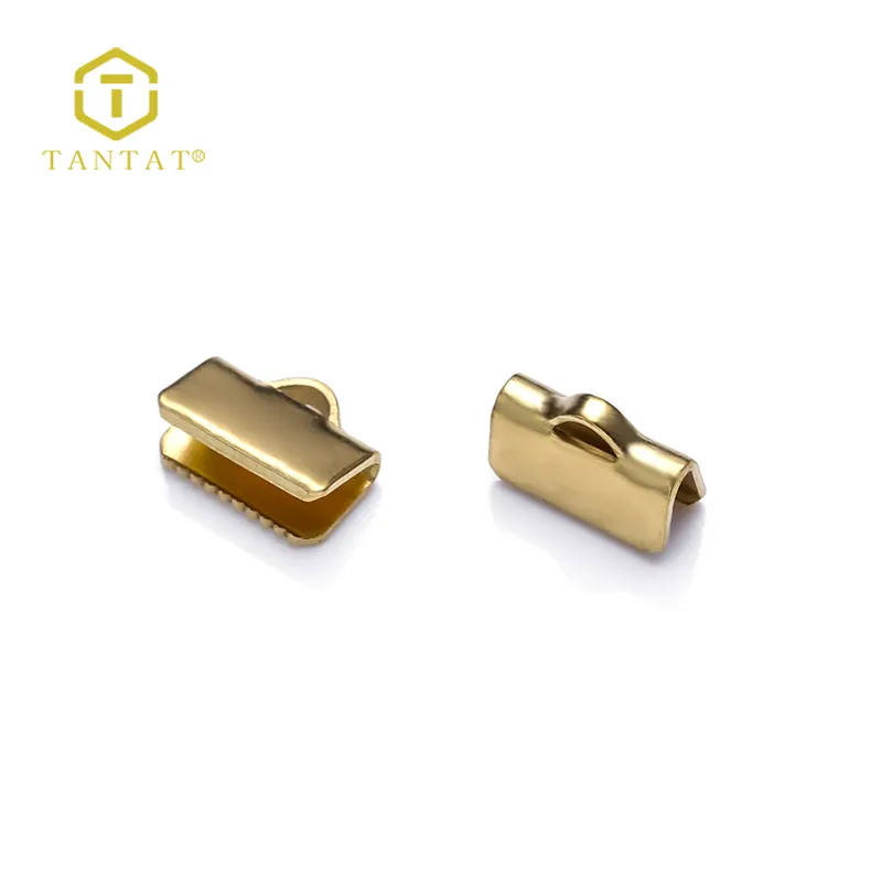 Good quality wholesale best selling brass crimp ends findings for jewelry making
