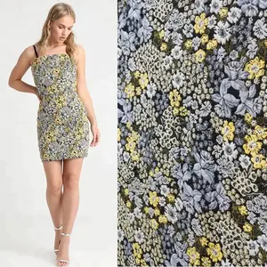 Floral Appliques Công Chúa Đảng Dresses Vải DIY May Vải Vải