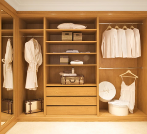 Fantaisie Chambre Armoire <span class=keywords><strong>Blanc</strong></span> Laque En Bois Armoire De Stockage Vêtements Placard - Product Image 4