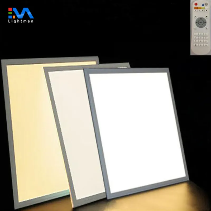 Smart Kleur Veranderende Kleur Temperatuur Verstelbare Dimbare Licht 40W 48W 60W 600X600 60X60 cct Afstembare Witte Led-paneel Licht