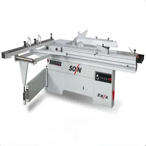 A type woodworking sliding table saw/panel saw machine in furniture