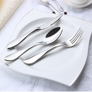 Vaisselle durable Couverts en acier inoxydable argenté Fourchette et couteau à dîner - Product Image 5
