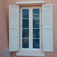 Becquets rigides en PVC, fenêtres coulissantes horizontales, joli Design, couleur blanche