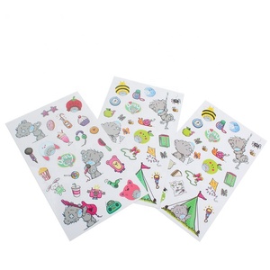 Goedkope Etiketten Groothandel Ontwerp Custom Printing Cartoon Logo Zelfklevende Vinyl <span class=keywords><strong>Stickers</strong></span> voor Kinderen Speelgoed