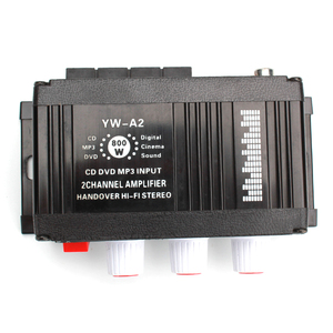 เครื่องขยายเสียงมินิไฮไฟ 2 แชนเนล สเตอริโอ สำหรับรถยนต์ พร้อมซับวูฟเฟอร์ - Product Image 5