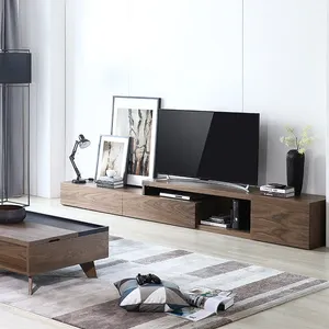 Jinshi — meuble TV Hangzhou Vermont, nouveau modèle en bois massif, placard en contreplaqué avec conception pour vitrine de <span class=keywords><strong>salon</strong></span>, <span class=keywords><strong>2021</strong></span> - Product Image 1
