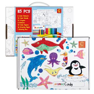 <span class=keywords><strong>Libro</strong></span> mágico para colorear con agua personalizado, con lápices para dibujar como regalo de cumpleaños para niños - Product Image 1