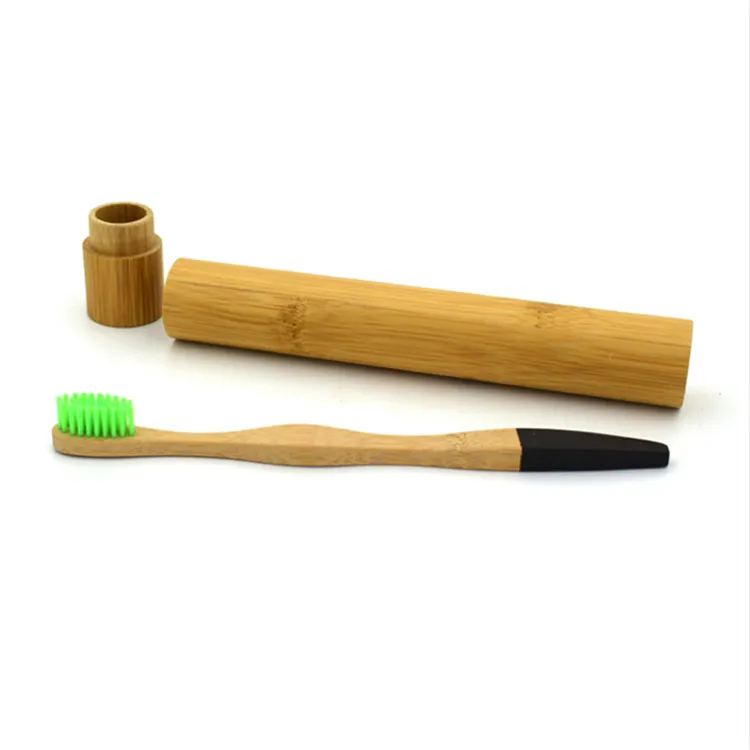 Custom Organic Bamboo Toothbrush with case Tooth Brush Toothbrush