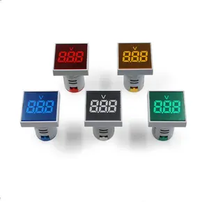 Tensão AC Digital LED Display Voltímetro Voltímetro Voltage Meter Monitor 110v 220v Volt Signal Indicator Light Panel