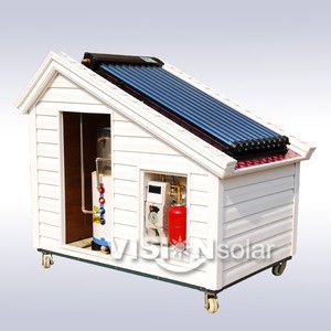Coletor <span class=keywords><strong>solar</strong></span> do tubo do calor do rachado do aço inoxidável do sistema da caldeira água do anticongelante elétrico para o aquecimento central doméstico exterior - Product Image 4