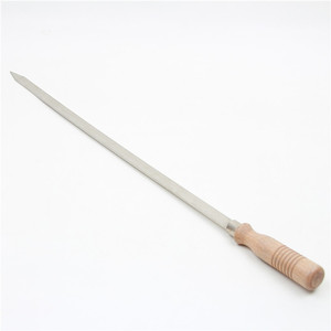 16 inç uzun Metal paslanmaz çelik barbekü şiş kebap Kabob şiş ızgara için - Product Image 1