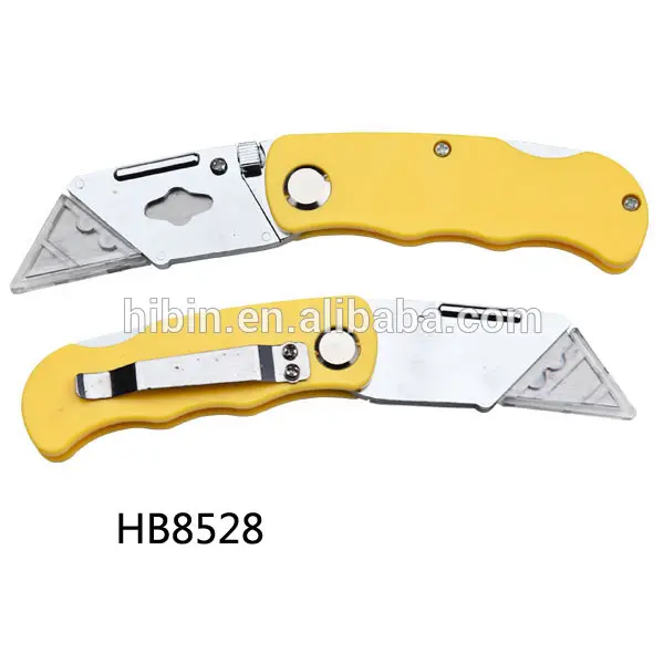 maket bıçağı kutu kesici geri çekilebilir koparmak kilit keskin bıçak aracı hb8528