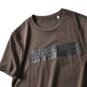 Người Đàn Ông Rắn Màu Áo Thun Mở Rộng Lyocell T-Shirt 3D Dập Nổi/Dập Nổi In Ấn T Áo Sơ Mi - Product Image 5