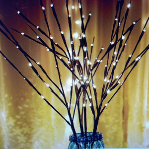 Lámpara de rama de árbol de <span class=keywords><strong>sauce</strong></span> Led con 20 bombillas, funciona con pilas, luces florales para vacaciones - Product Image 3