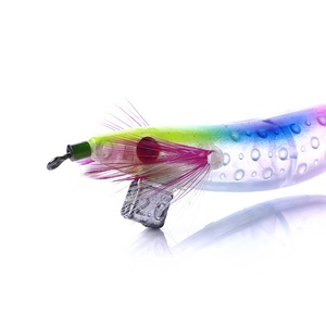 Esca da pesca per gamberetti Banana in plastica Hengjia 10CM 9.1G 5 pz/borsa <span class=keywords><strong>calamari</strong></span> <span class=keywords><strong>esche</strong></span> da pesca - Product Image 4