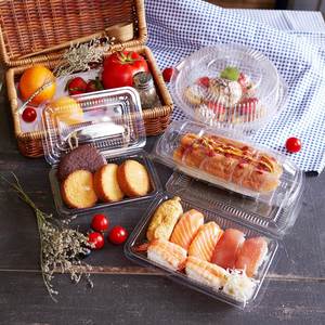 Caja de Plástico Transparente Desechable OPS con Tapa para Envasar Sushi, Sándwiches y Postres para Catering y Uso Doméstico - Product Image 2