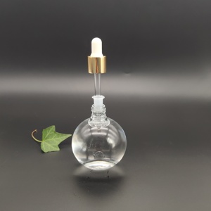 <span class=keywords><strong>110ml</strong></span> rõ ràng kính hình tròn Chai nhỏ giọt cho xà phòng lỏng và nước hoa với xử lý bề mặt in ấn màn hình - Product Image 2