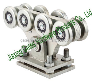 <span class=keywords><strong>Kit</strong></span> de porte coulissante robuste, 400kg 600kg 1200kg, en acier inoxydable, avec rouleau et <span class=keywords><strong>rail</strong></span> pour porte coulissante - Product Image 5