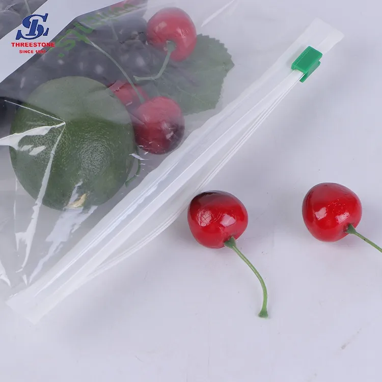 ايكو البلاستيك مخصص الفاكهة المنزلق زيبلوك تخزين حقيبة ظهر