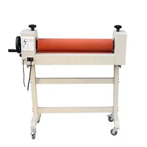 ATS650 स्टैंड के साथ 650mm छोटे मैनुअल और बिजली ठंड laminator