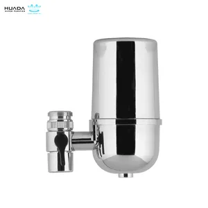 Manual Household Kitchen Faucet-Mounted Water Filter Activated Carbon Plastic Type for Improved Water Quality