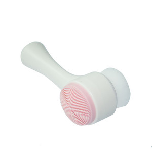 <span class=keywords><strong>Brosse</strong></span> de nettoyage 3D pour le <span class=keywords><strong>visage</strong></span> <span class=keywords><strong>Brosse</strong></span> double face pour l'élimination des points noirs en poils synthétiques doux <span class=keywords><strong>Brosse</strong></span> exfoliante en silicone pour la peau du <span class=keywords><strong>visage</strong></span> - Product Image 2
