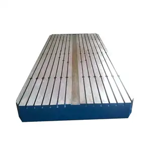 Floor Type Boring Machine Cast Iron Surface Plate With T U V Slots