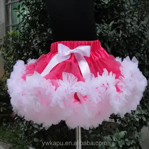 Jupe d'été bon marché pour bébé Tutu Fluffy Tutu Skirt Mix Color for Girls Chiffon Solid Plain Dyed Sweet Pleated Support 1 Pc 500 Kapu