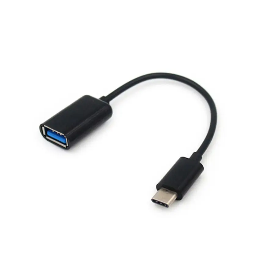 Barato USB 2.0 2.1 tipo c adaptador OTG cabo-tipo c cabo otg, USB fêmea para macho tipo c adaptador