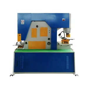 Steel ironworker machine hydraulic combined bend and punch machine manual iron worker