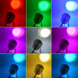 Lumière <span class=keywords><strong>LED</strong></span> sous-marine RGB 10W 12V couleur argent pour étang, fontaine, jardin, <span class=keywords><strong>projecteur</strong></span> <span class=keywords><strong>LED</strong></span> étanche <span class=keywords><strong>avec</strong></span> télécommande - Product Image 3