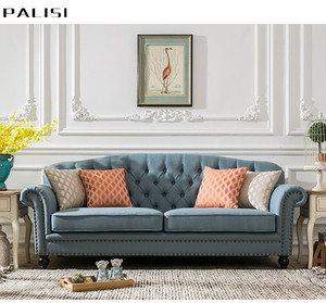 Factory <strong>Price</strong> Classic Tufted Fabric Sectional <strong>Sofa</strong> <strong>Set</strong> Modern Design 2+3 Chesterfield 3 Seat Living Room <strong>Set</strong> - Product Image 3