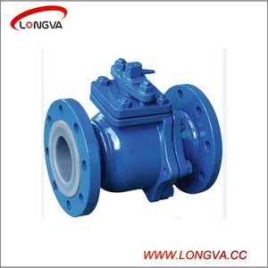 JIS10K 25A SCS14 en acier inoxydable avec bride de revêtement <span class=keywords><strong>PFA</strong></span> vanne à bille - Product Image 6