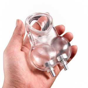 Anello Elettrico per Scroto Maschile, Gabbia di Castità con Stimolazione Elettrica, Giocattoli Sessuali <span class=keywords><strong>BDSM</strong></span> per Uomini, Anelli Ritardanti - Product Image 2