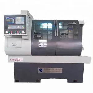 Máquina de torno dnc, CK6136A-1, torno de alta precisión, máquina cnc con 828d