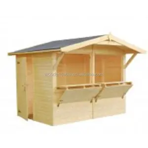 outdoor wooden food kiosk Booth with cheap price