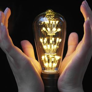 Écologique 2000-2400K 1.5W Feux D'artifice Étoilé Lampe Led Edison Filament Feux D'artifice Ampoule pour bar rétro lumière décorative - Product Image 3
