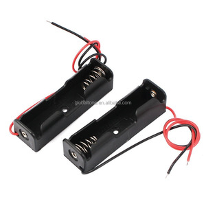 AA Größe Zelle (<span class=keywords><strong>UM</strong></span>-3-1) Schwarz Kunststoff Batteriehalter Box 1,5 v Fall Mit Draht Blei - Product Image 1