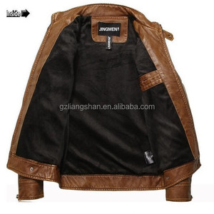 <span class=keywords><strong>Blouson</strong></span> de <span class=keywords><strong>moto</strong></span> en <span class=keywords><strong>cuir</strong></span> molletonné, veste en <span class=keywords><strong>cuir</strong></span> pour homme, coupe slim, cool - Product Image 3