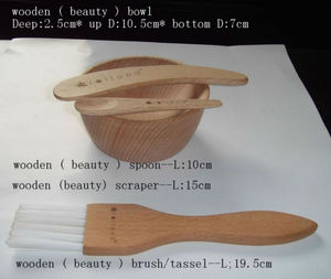 Brosses en bois de bambou pour coiffure écologique, 12 pièces, bol, spatule combinée pour Salon, ensemble d'outils pour teinture de couleur pour cheveux - Product Image 2