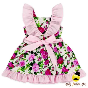 Новое Детское платье Yihong 48BQA222 с цветочным рисунком, летнее платье для маленьких девочек, 1 год, платья для маленьких девочек, хлопковые платья для маленьких девочек