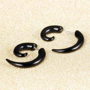 Boucles d'oreilles en acrylique Simple, Simple et extensible, <span class=keywords><strong>piercing</strong></span> en spirale, 12 pièces - Product Image 3