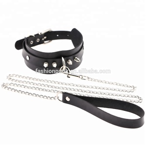 Exaggerated punk rivets studs kraag flirt <span class=keywords><strong>SM</strong></span> choker ketting hondenslaven trekkoord choker ketting - Product Image 2