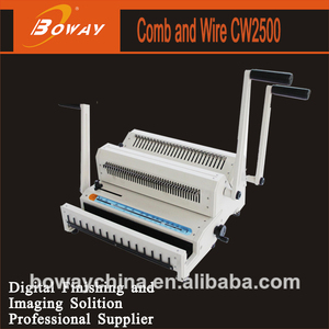 Boway 2-in-1 Combo Máy tính ràng buộc dịch vụ sản xuất văn phòng sắt và cao su vòng giấy máy móc chế biến - Product Image 2