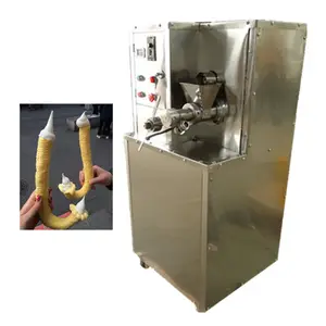 Hielo crema palomitas de maíz cono tubo hueco Pop maíz inflado máquina de helado tubo hueco de maíz que extrusora