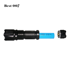 Có Thể Sạc Lại Zoomable LED Đèn Pin Tay Torch Mỹ Quân Đội Torch Ánh Sáng Với Clip - Product Image 5