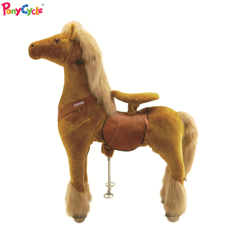 Brown Horse Ride On With Brakes Ponycycle Ride-on Unicorn
