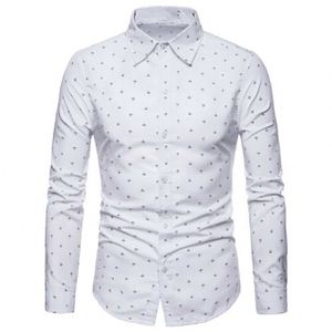 Camisa de Manga Larga de Alta Calidad para <span class=keywords><strong>Hombre</strong></span>, Moda 2024, Corte Entallado, Estampado de Lunares - Product Image 6