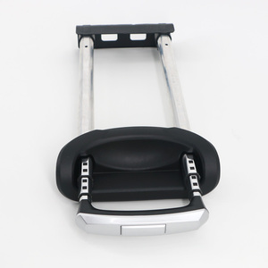 Maniglia Telescopica Estraibile GUGULUZA in <span class=keywords><strong>Plastica</strong></span> e Lega di Alluminio, Bianco Argento e Nero, Ricambio per Valigie - Product Image 6