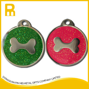 Roestvrij Staal Huisdier Id Tag Qr Rfid Pet Tag Afdrukken Dog Tag